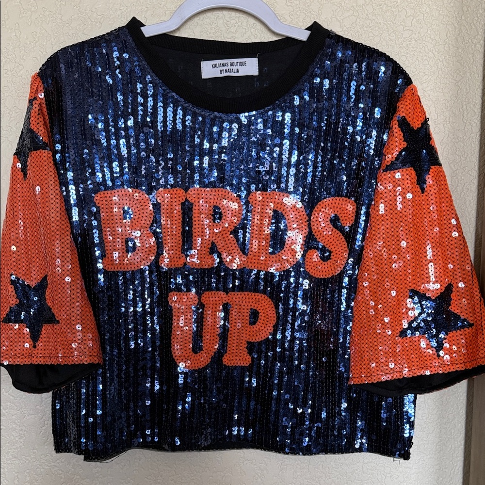 UTSA Birds Up Sequin Women's Top